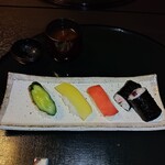 日本料理 吉祥 - 漬物寿司　自分はあまり漬物は好きではないけど、これは大好き❤です