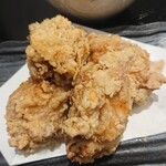 大山どり 炭火焼酒場 俺の店 - 鶏アップ。大山どり からあげ定食 税込759円