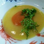 鯉のアライの酢味噌たれ。