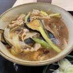 ゆで太郎 もつ次郎 - 肉茄子汁