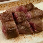 鉄板焼ステーキ 一ッ葉ミヤチク - 料理