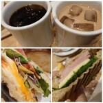 志津屋 - セットのドリンク(アイスコーヒー、アイスカフェラテ)✨セットだと200～250円で付けることができます。