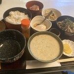 渓月 - 料理写真:とろろ定食1,450円 麦飯、とろろ汁は大容量