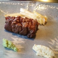 札幌 なだ万雅殿 - ステーキランチ 赤身のステーキ