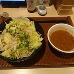 Gasuto - ガス郎 魚介つけ汁うどん　700円　配膳時の画像