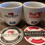 Red Lobster - ロブスターのプリントカップとコースターがカワイイ