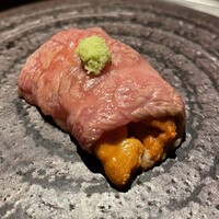 くずし鉄板 あばぐら 神田店 - 和牛と雲丹