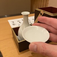 日本料理 蘭 - 銘柄はエチゴ長岡の住乃井。軽すぎず、程の良い熟成感。