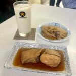 Saitamaya Shiyokudou - 牛乳割り、カレイの煮付け、たけのこの煮物