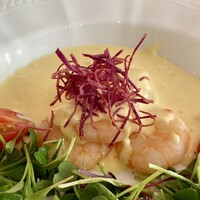 赤坂 桃の木 - 海老のマンゴーマヨネーズ和え