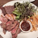 ツナシマ ワインバル ガトネグロ - 肉３種盛り合わせ