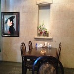 PiA - 店内風景(大谷石）壁がリラックスさせるな