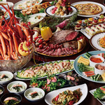 [March-May dinner buffet] All-you-can-eat dinner buffet with Aso Akagyu roast beef and Kumamoto brand pork