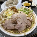 手打らーめん 勝龍 - ネギラーメン1,100円
シュウマイ550円