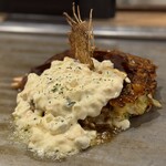 鉄板焼 もんじゃ焼 ひいろ - 「ひいろのタルタルミックス」(｡º∀º) ۶)))ﾔﾊﾞｯ！