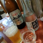 すき焼き キムラ - ビールをチェイサーに冷酒