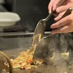 鉄板焼 もんじゃ焼 ひいろ - いい香りーーーーー