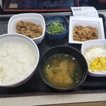 吉野家 - 納豆牛小鉢定食 468円