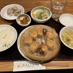 大連餃子基地 DALIAN - 焼餃子セットに水餃子3個(小)