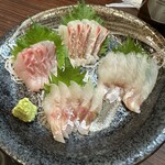 忠助 - 料理写真:白身魚刺身盛り合わせ
