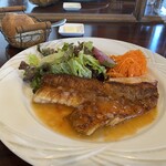 Furansu Shokudou Emu - 赤魚のポワレ〜魚ダシとトマトのソース〜 ¥1,000
