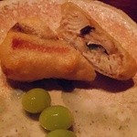 虎白 - 穴子の俵揚げと銀杏(2013-11)