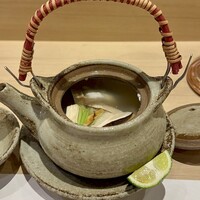 梅田 鮨 よこ田 - 松茸と鱧と海老