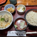 Yuurakuan - 日替わり定食（牡蠣の炊き込みご飯ともり）