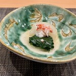 四季料理 京香 - 蟹と青菜と冬瓜の酢の物