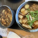 武蔵野うどん 竹國 - 肉汁とカレー汁のダブル