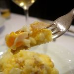 オステリア アッサイ - 白トリュフのリゾット半熟卵のせ　8000円