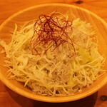 whitebait and cabbage salad