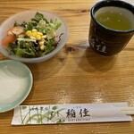 すし 稲佳 - 前菜のサラダ