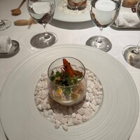 デフィ・ジョルジュマルソー - 前菜　エビ、ヒラス