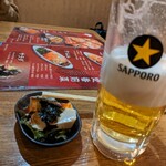 マビの台所 - ビールとお通し