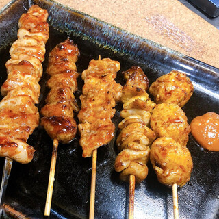 Our specialty Yakitori (grilled chicken skewers)!