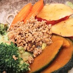 峡洛 - むし野菜のサラダ蕎麦　松