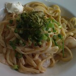 セピア カフェ - えびみそパスタクリームチーズ添え