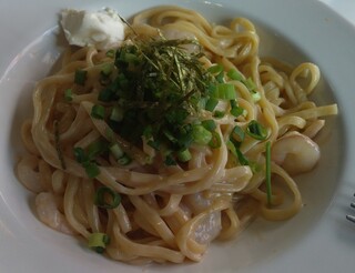 セピア カフェ - えびみそパスタクリームチーズ添え