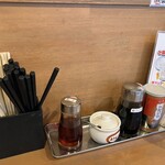 濃厚丸鶏らーめん こちょうらん - 卓上