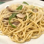 がっつりスパゲッティ 葉ﾟす多家 - とり塩炒めパスタ並盛