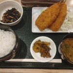 ナガシマレストラン - 日替り魚定食(イワシフライ)