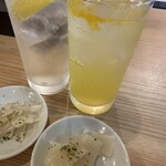 あとりンち - サワーもつきだしも美味しかった