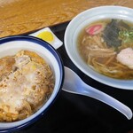 Teuchi Soba Hiranoya - ランチセット（ラーメン、カツ丼）