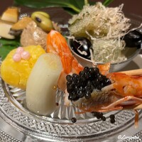 お料理 七草 - 海老のみその代わりにたっぷりのキャビア