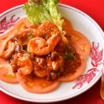 紅花 - エビのチリソース