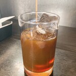 げんこつ亭 - 食後のサービスアイスコーヒー