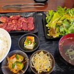 焼肉最高 - ハラミ定食大盛り