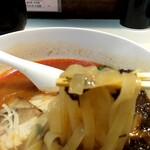 焼鳥倉沢屋 - この麺、プルプルシコシコ。