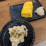 大衆酒場 らくがき - ポテサラ¥209-　だし巻き玉子¥262-